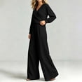 thumbnail image 5 of QSXADF Fall 2 Piece Sweatsuits Women Casual Tracksuit Set Puff Sleeve Long Sleeve Top Pants Set Fashion Casual Daily Women Fall Winter Outfits, 5 of 5