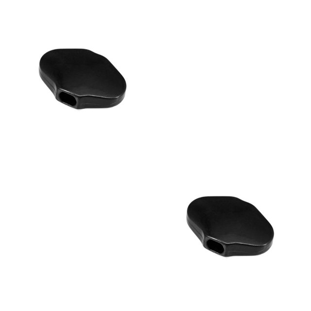 Yuarrent Clavijas de afinación de guitarra eléctrica, afinadores de teclas de cuerdas musicales, cabezales de máquina, botones de pieza de repuesto, Negro 2piezas Yuarrent CBP210484