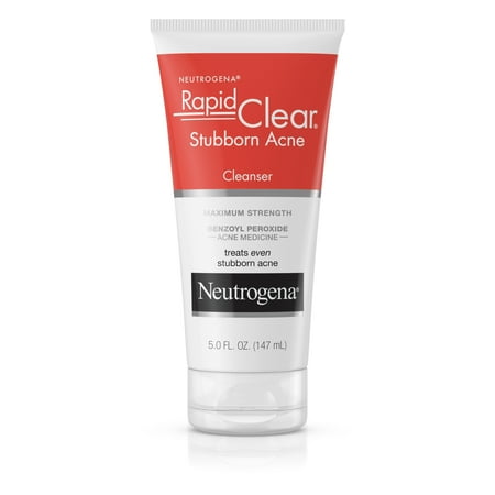 - Neutrogena Rapid Clear Stubborn Daily Acne Facial Cleanser, 5 fl. oz