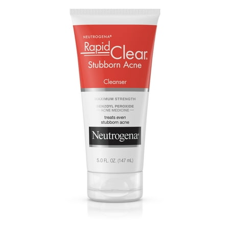 Neutrogena Rapid Clear Stubborn Daily Acne Facial Cleanser, 5 fl. (Best Skin Care Products For Acne)
