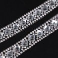 thumbnail image 4 of EHJRE Crystal Rhinestone Ribbon Applique for Sewing Women Clothes Belt DIY - +, 4 of 9