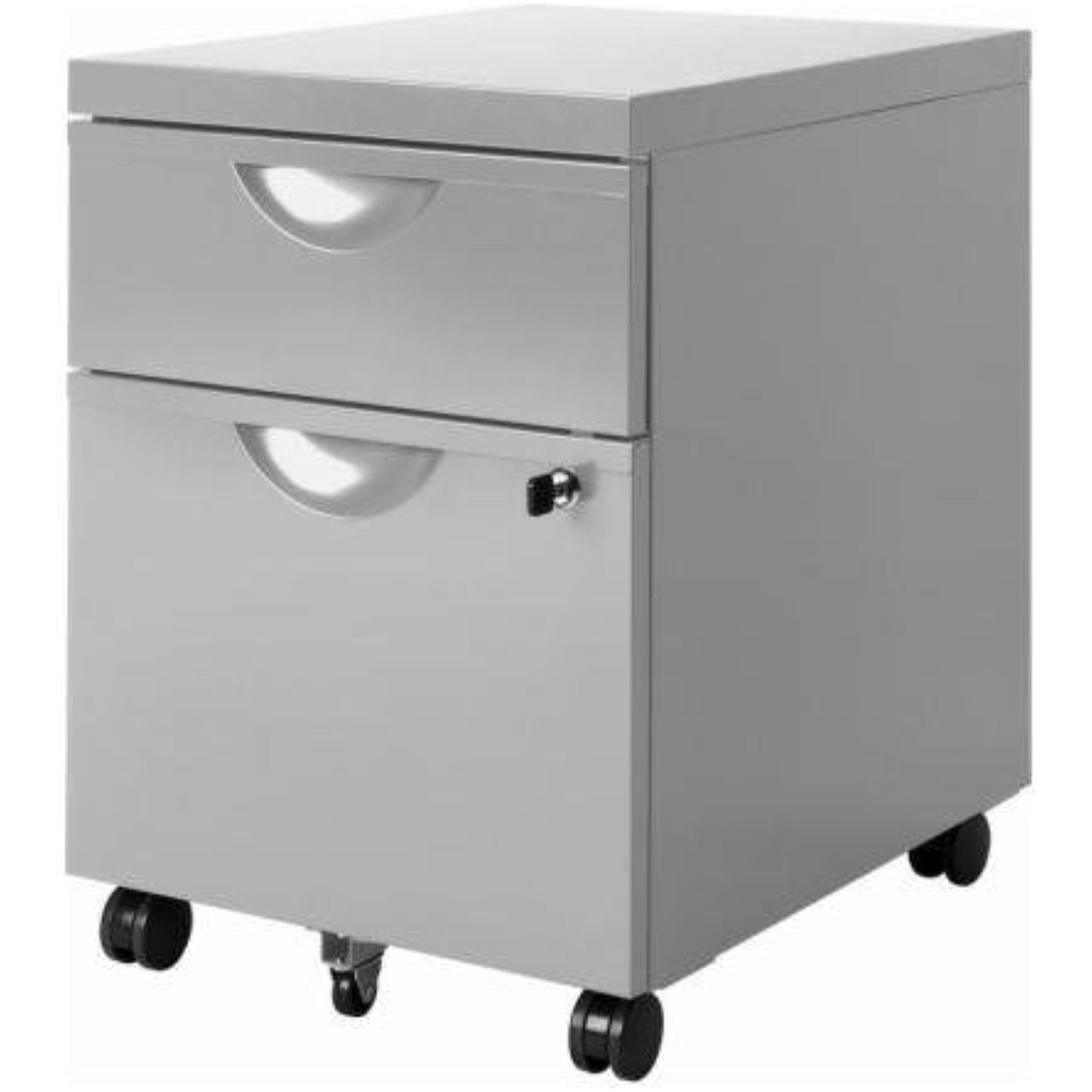 Ikea ERIK Metal Home Office Filing Drawer Unit on Castors Lock Cabinet,2colors 