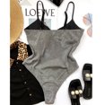 thumbnail image 4 of CEHVOM Maillot de Bain une Pièce pour Femmes, Uni, Rehausseur, Échancré, à Lacets, Bikini à Dos Nu, 4 of 6