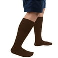 thumbnail image 4 of 6 Pairs Men's Athletic Tube Socks Over the Calf - 25" Length - Size 10-15 Brown, 4 of 7