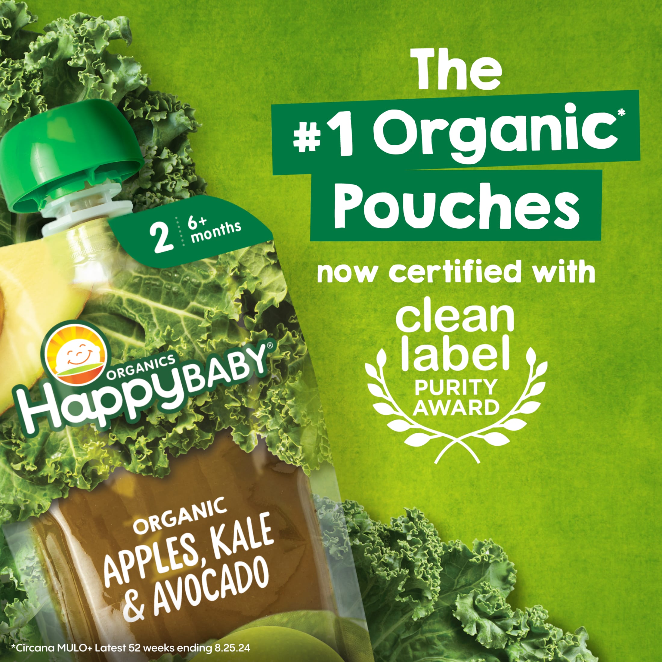 (paquete de 12) Comida orgánica para bebé Happy Baby Clearly Crafted, etapa 2, plátano, piña y granola, bolsa de 4 oz 4