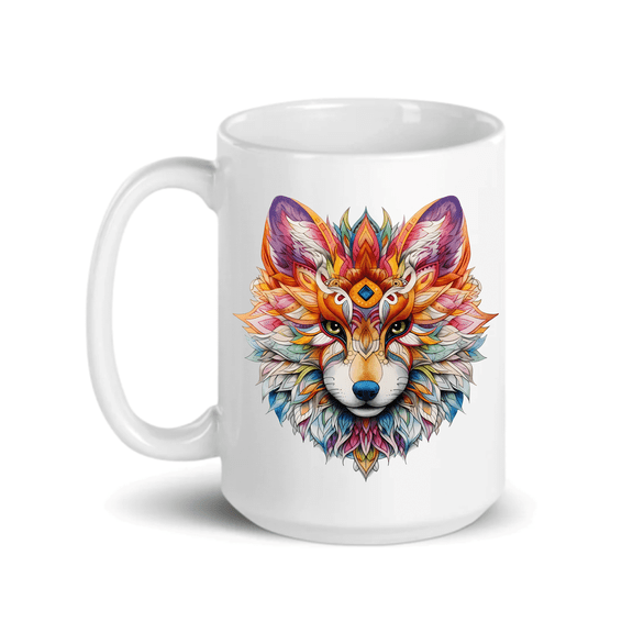 C&M Personal Gifts 15 oz Fox Ceramic Coffee Mug (Style F1)