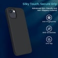thumbnail image 4 of Entronix Silicone Case Compatible with iPhone 17e, Soft-Touch & Slim Protective Cover, Black, 4 of 5