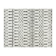 thumbnail image 2 of Masada Rugs Geometric Bohemian Low Pile Area Rug Ivory Black 8' x 10', 2 of 7