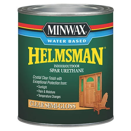 Minwax Water Based Helmsman Indoor/Outdoor Spar Urethane, Quart,