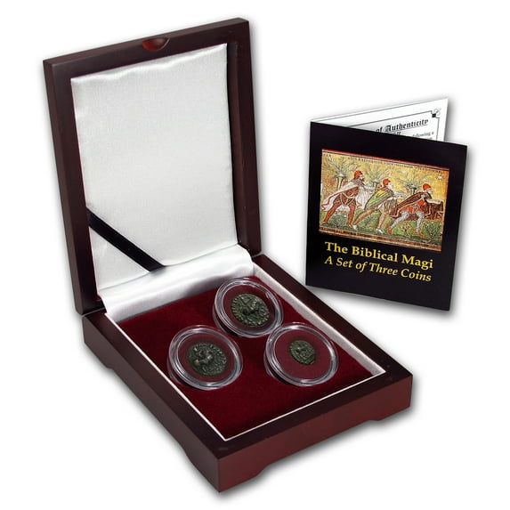 Indo-Scythian 3-Coin Set The Biblical Magi (35 BC-5 AD)