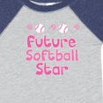 thumbnail image 4 of Inktastic Future Softball Star Girls Baby Bodysuit, 4 of 5
