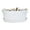 White, variant on BREKX Aspen Oval Hammered and Smooth Beverage Tub with Tray, Rust Proof