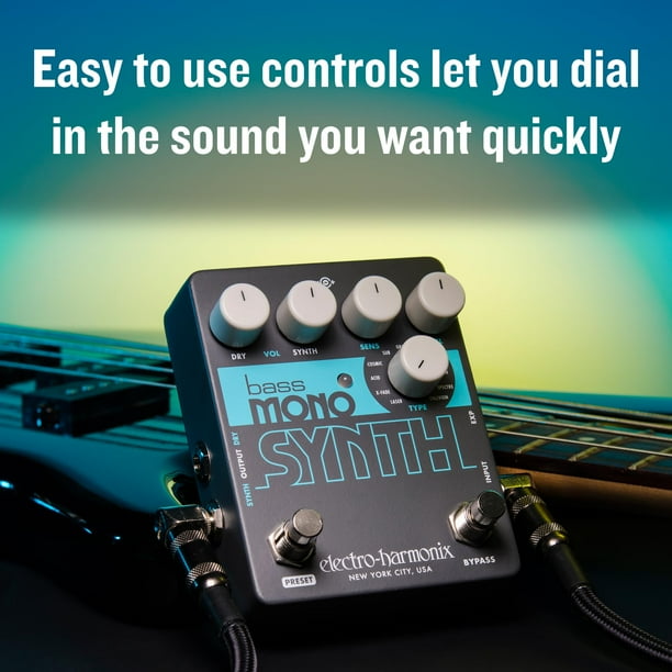 Sintetizador de bajo Pedal Electro-Harmonix Bass Mono Synth