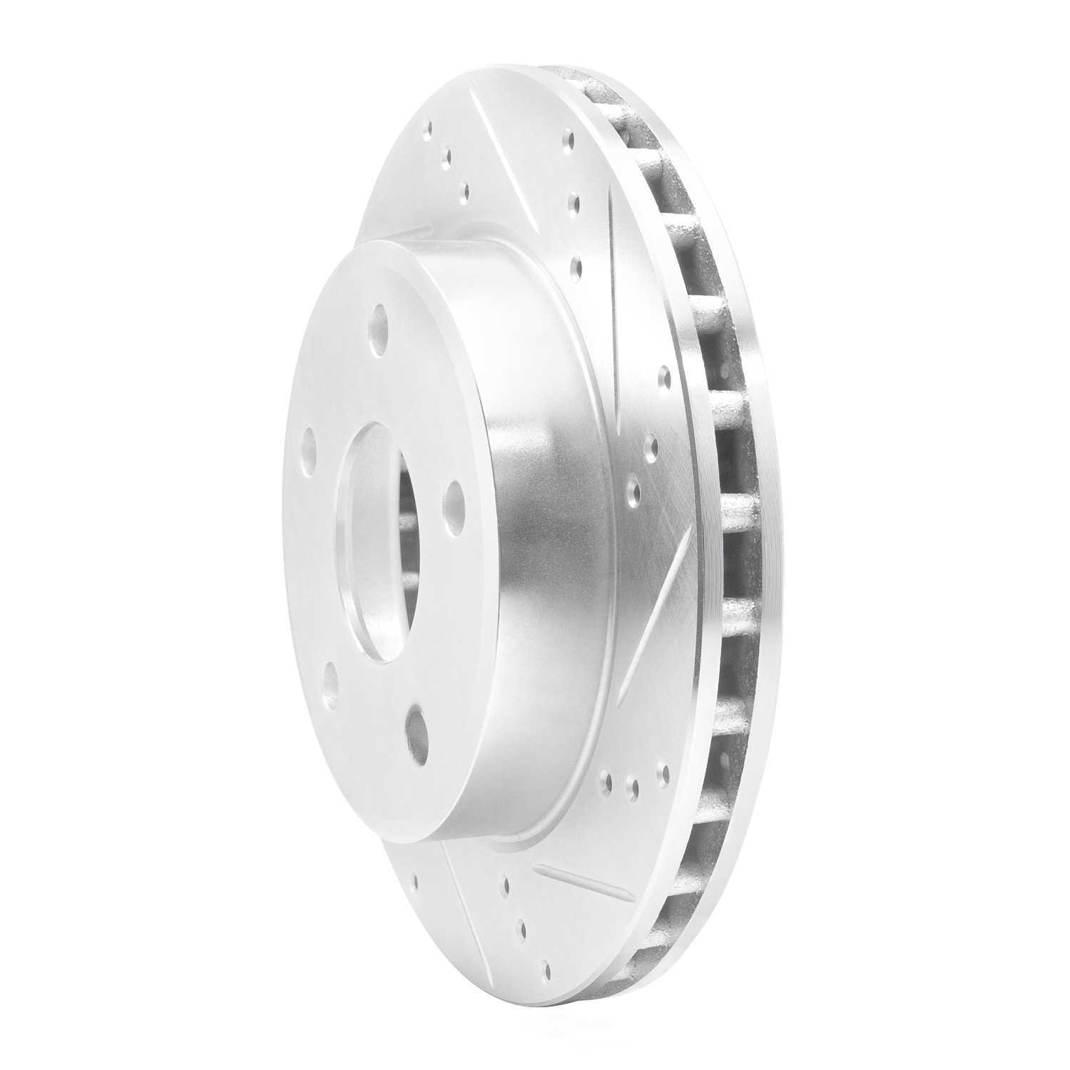 Dynamic Friction Company 631-40105R DFC Brake Rotor - Drilled And Slotted - Silver
