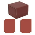 thumbnail image 1 of Runquan Boîte de Rangement pour Cartes Premium Conteneur Portable Protection Présentoir Boîte à Cartes à Jouer à Carreaux Café, 1 of 8