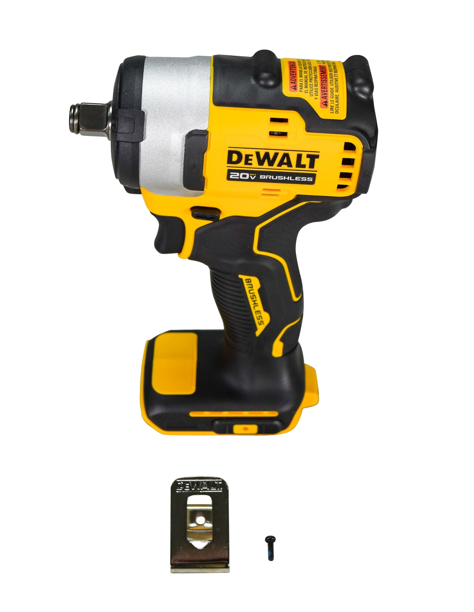 DEWALT 20V MAX 1/2 in Cordless Impact Wrench with Hog Ring Anvil (DCF911B) – 250 ft-lbs Fastening, 400 ft-lbs Breakaway, Compact Design, Tool Only