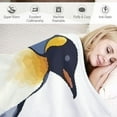 thumbnail image 3 of Fenyluxe Penguin Print Flannel Throw Blanket for All Seasons - Lightweight & Cozy Bed Blanket 60x80in, 3 of 6