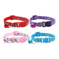 thumbnail image 2 of VATENIC 4 Pieces Adjustable Cat Collar Kitten Collars with Bell Ribbon, 2 of 2