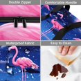 thumbnail image 4 of Flamingo Double Layered Insulated Refrigerated Lunch Bag with Two Compartments, Large Capacity, and Hand Carry - 7.1x11.4x16.1 Inches, 4 of 6