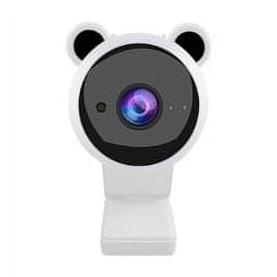 USB Webcam Online Chatting Desktop PC Web Camera 1080P Driver Free Laptop Camera for Live Streaming, White