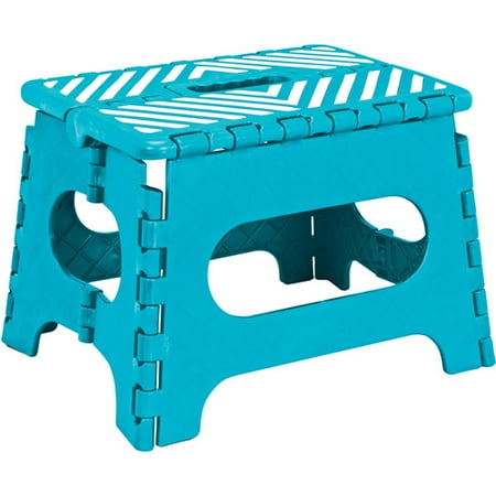 Retro Chair With Step Stool - Simplify Folding Step Stool Stripe Top 9