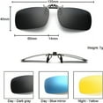 thumbnail image 2 of SUTENGDA 3 PACK  Clip on Flip up Polarized Lens For Prescription Glasses  UV Protection Sunglasses Over RX Eyeglasses, 2 of 7