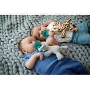 Philips Avent Soothie Snuggle Pacifier Holder with Detachable Pacifier, 0M+, Giraffe, SCF347/01