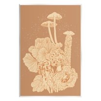 Stupell Industries Woodland Nature Varied Mushrooms Botanical & Floral Painting Unframed Art Print Wall Art