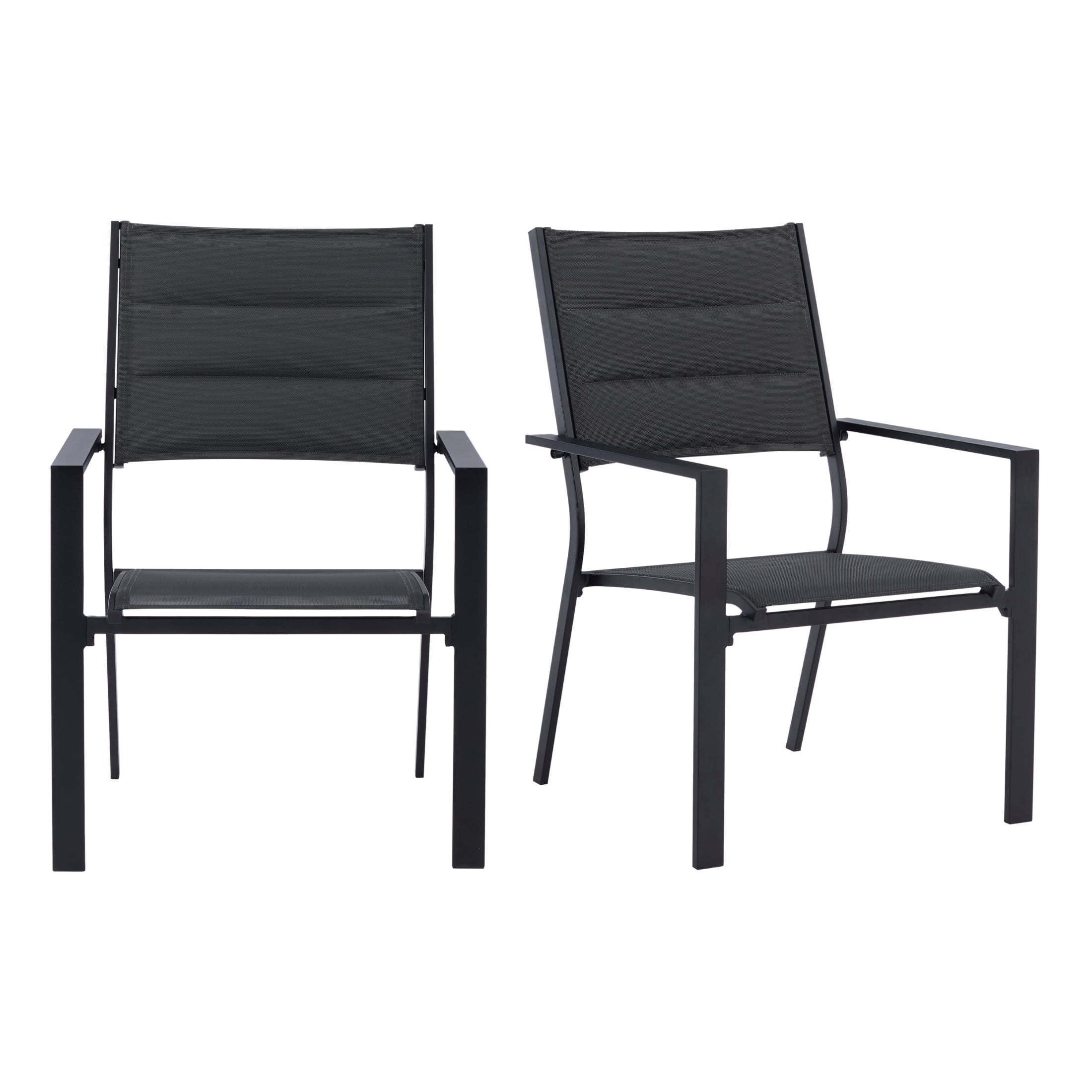 Mainstays Dashwood 7-Piece Steel Outdoor Dining Set, Black
