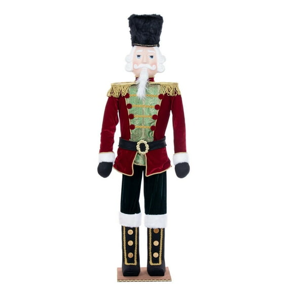 68" Red Velvet Standing Nutcracker Doll