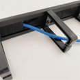 thumbnail image 4 of 1U 19 Inch Rack Cabinets Cable Management Network Organizer Network Brush Panel Five Ring Detachabl, 4 of 5