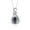 Alexandrite, variant on Necklace Sterling Silver Classic Designer Necklace Gemstone &  Diamonds Pendant with 18" Chain 9X7MM Tiger Eye November Birthstone Womens Jewelry Silver Necklace