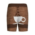 thumbnail image 2 of Haiem Coffee Cafe Cup Men's Pajama Short with Soft Woven Cotton Elastic Waistband Sleep Short-Medium, 2 of 9
