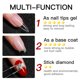 thumbnail image 4 of AS 15ML puntas de uñas pegamento Gel para puntas de uñas postizas extensión rápida función 3 en 1 uñas arte esmalte de Gel transparente Soak Off Gel UV, 4 of 5