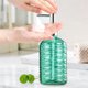 thumbnail image 4 of Dispensador de jabón líquido de vidrio extruido, recargable, para baño, con dosificador, para gel de ducha, champú, loción, decoración para fregadero de cocina, botellas dispensadoras de vidrio., 4 of 6
