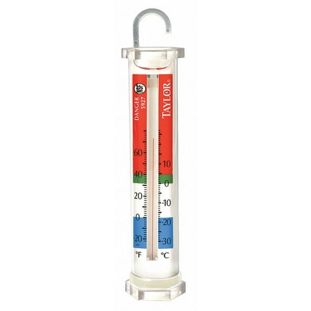 Taylor Analog Refrigerator/Freezer Thermometer, -20° to 60° Temp. Range