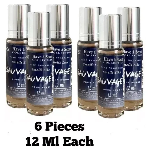 Roll On Perfume Oil Set of 6 Pieces