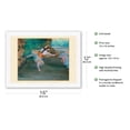thumbnail image 2 of Dancer Onstage - From an Original Color Painting by Edgar Degas c.1877 - Japanese Unryu Rice Paper Art Print (Unframed) 12 x 16 in, 2 of 4