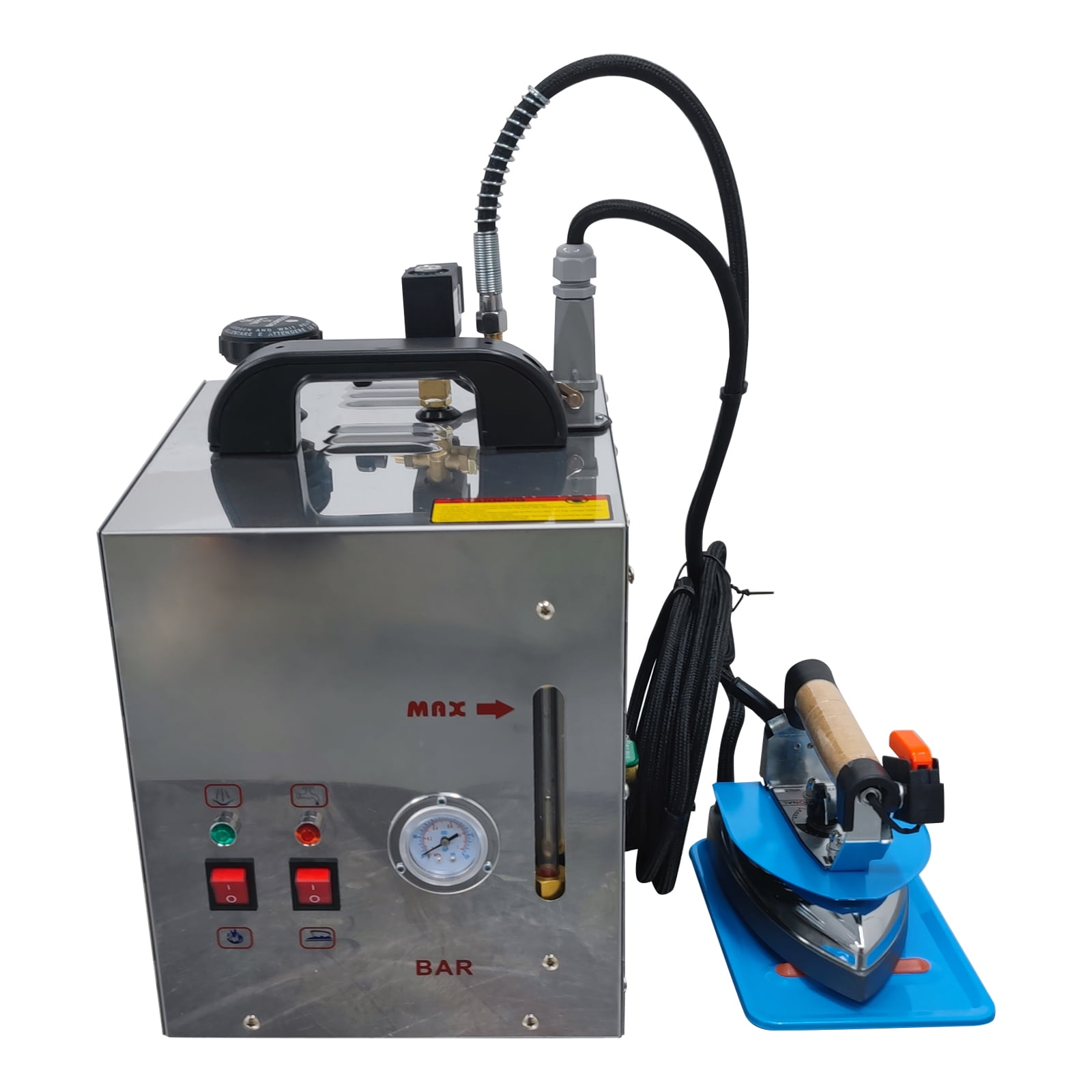 Industrial Steam Iron Curtain Electric Iron Boiler Adjustable Temperature with 4L Water Tank 110V
