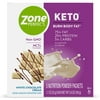 ZonePerfect Keto Powder, White Chocolate Cream, True Keto Macros To Burn Body Fat, Made With MCTs, 1.12 oz, 5 Count