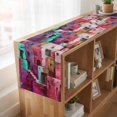 thumbnail image 6 of Table Runners 72 Inches Long Dress Scarves, Abstract Red Farmhouse Kitchen/Dining Table Runner, Coffee Tablerunners, Painting Buildings Geometric Color Block 16x72 Inch, 6 of 9