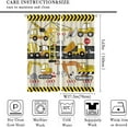 thumbnail image 2 of Construction Car Blackout Curtains for Boy Girl Room, Yellow Cartoon Bulldozer Tractor Excavator Bedroom Living Room Home Rod Pocket Window Drapes 2 Panel,55x63 Inch, 2 of 6