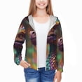 thumbnail image 3 of Cauagu Rainbow Scales Fantasy Dragon Print Sun Protection Jacket for Teen,Full-Zipper Long Sleeve Sun Shirts with Pockets UV Hoodie Shirts Outdoor Athletic Jacket-Medium, 3 of 7