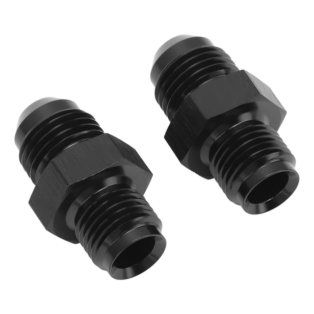Conector de Línea de Enfriamiento de Transmisión, Ajuste Preciso de Fugas Black Robuste 6an A 1/2-20 Adaptador de Bengala Invertido Resistente Al Calor para el de