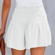 thumbnail image 3 of MKLEKYY Pantalones Cortos para Mujer, de Cintura Alta Elástica, Plisados, con Volantes, Bonitos, Informales y Fluidos para La Playa, 3 of 4
