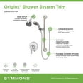 thumbnail image 2 of Origins Single-Handle 1-Spray Shower Trim with Hand Shower in Satin Nickel - 1.5 GPM (Valve Not Included), 2 of 5