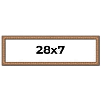 28x7 Frame Gold Real Wood Picture Frame Width 1.25 inches | Interior Frame Depth 0.5 inches |