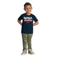 thumbnail image 3 of NASA Retro Worm Logo American Flag Toddler Boy Girl T Shirt Infant Toddler Brisco Brands 4T, 3 of 6