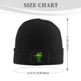 thumbnail image 3 of XMXT Winter Casual Beanie Hats for Men Women, Green Skull Captain Unisex Adult Cap Warm Daily Knit Hat Skull Caps, Black, 3 of 9