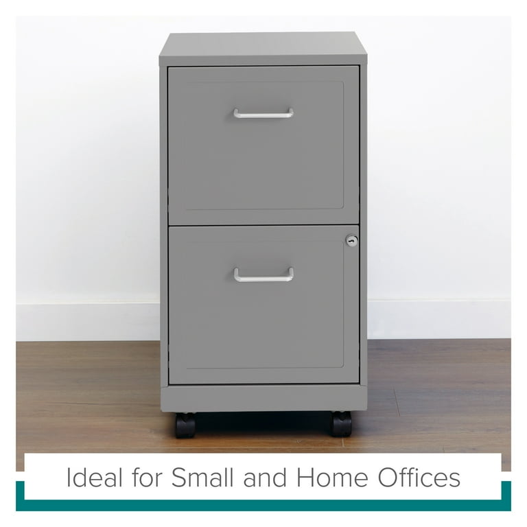 3-Drawer Narrow Square File Cabinet